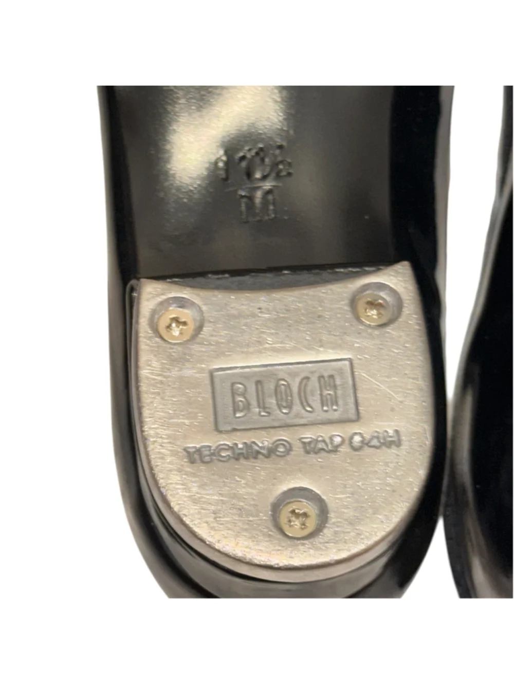 Bloch Black Patent Mary Jane Tap Shoes Techno Tap Size 11.5 M Kids Dance